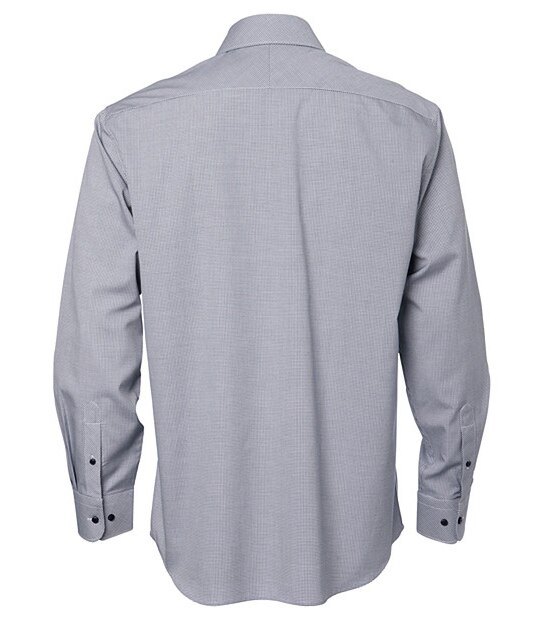 Men's Limited Editions Egyptian Cotton Micro Check Business Shirt - Black