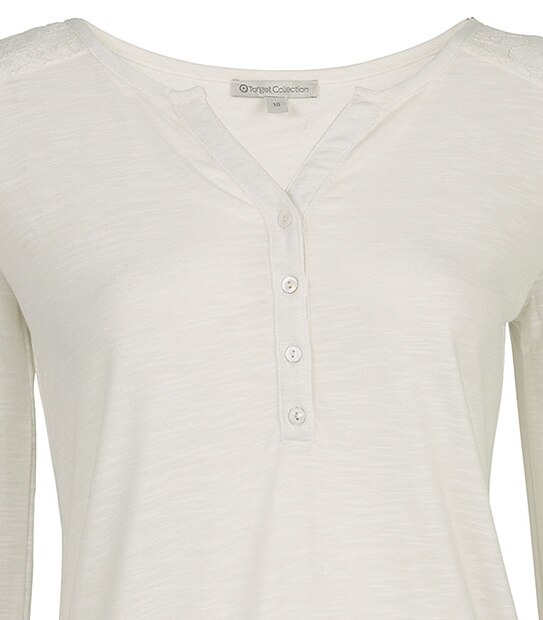 Bubble Hem Top - Cream