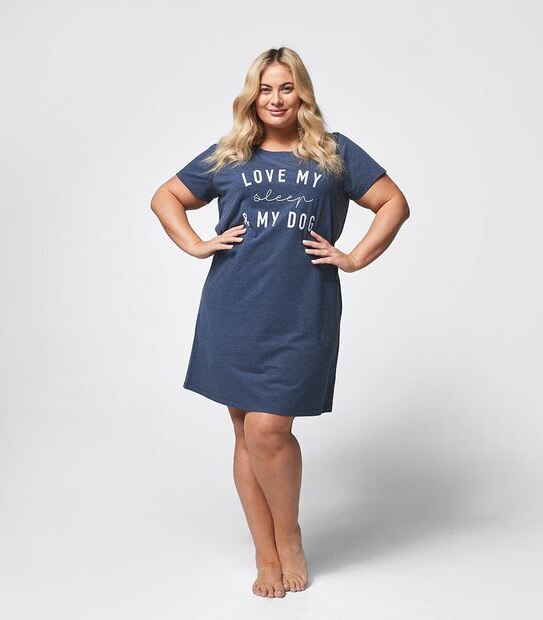 Extended Sizing Love Sleep and Dog Nightie