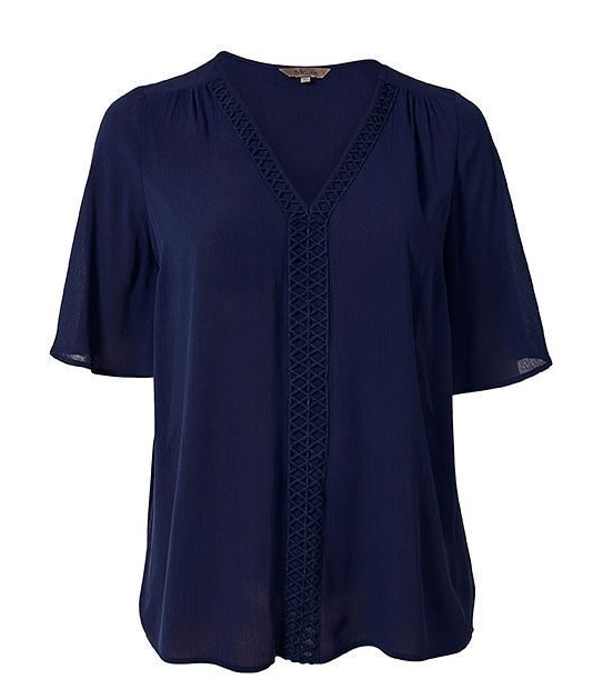 Belle Curve Flutter Sleeve Top