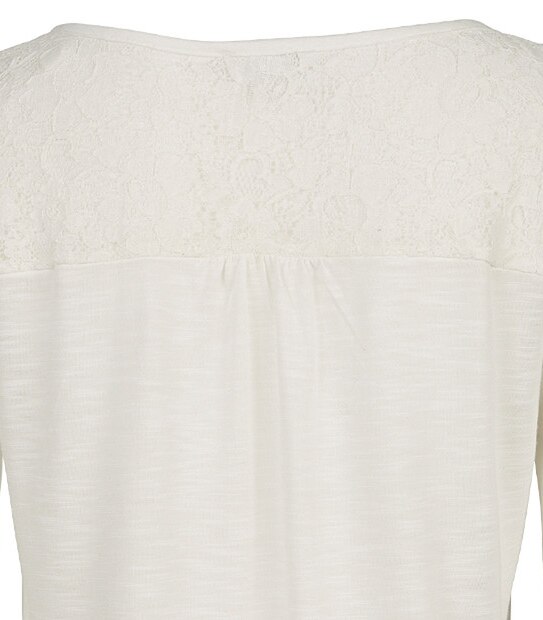 Bubble Hem Top - Cream