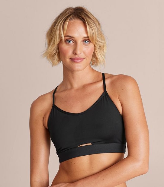 Low Impact Cross Back Sports Crop Top; Style: LCT53756