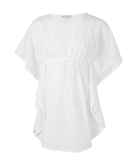 Swim Lace Kaftan - White