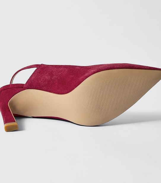 Preview Denton Suede Sling Back Heels - Red