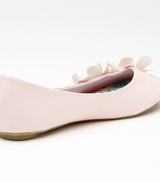Tasty Floral Trim Ballet Flats