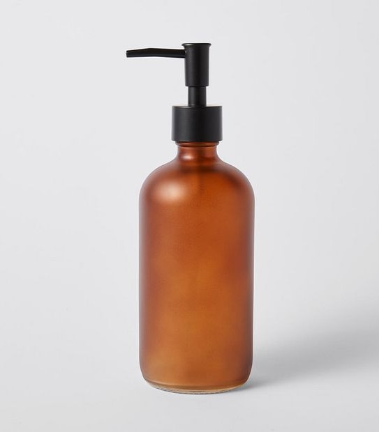 500ML Frosted Glass Pump Bottle
