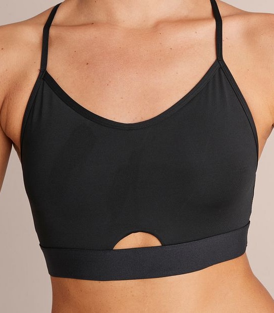 Low Impact Cross Back Sports Crop Top; Style: LCT53756