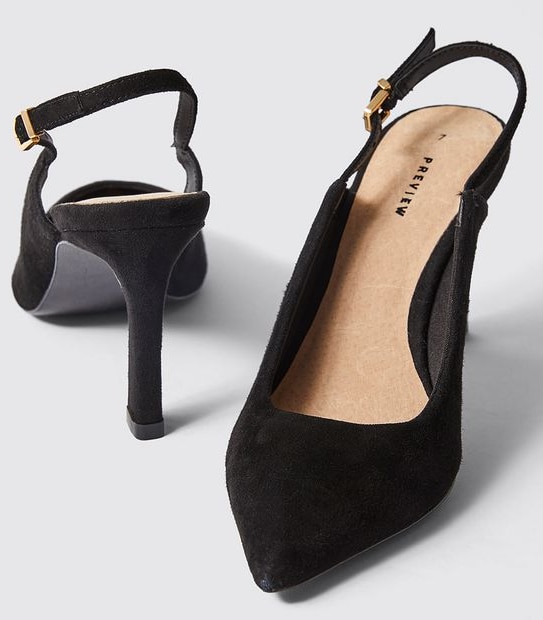 Preview Denton Sling Back Heels - Black