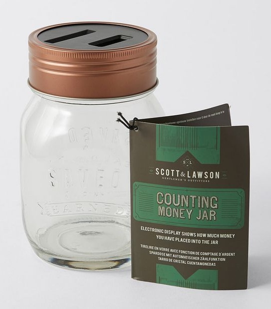 Counting Money Jar 