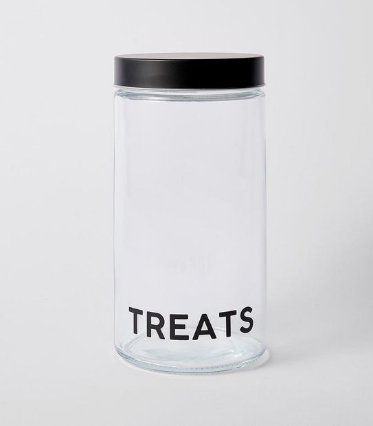 Treats Pet Glass Storage Jar