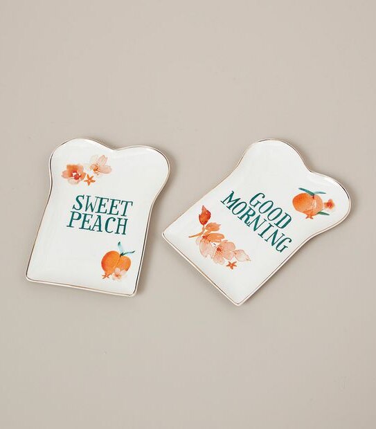 2 Pack Breakfast Plates - Feelin' Peachy