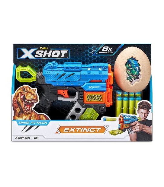 X-Shot Dino Attack Extinct Blaster (8 Darts, 1 Egg) by ZURU