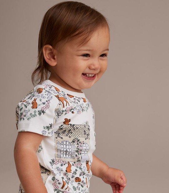 Baby Organic Cotton Cottage Pyjama Set 3 of 5