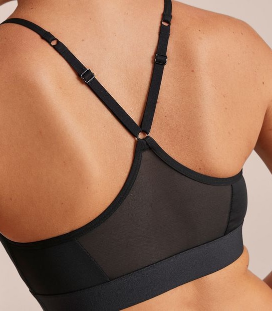 Low Impact Cross Back Sports Crop Top; Style: LCT53756