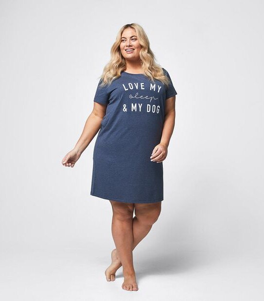 Extended Sizing Love Sleep and Dog Nightie