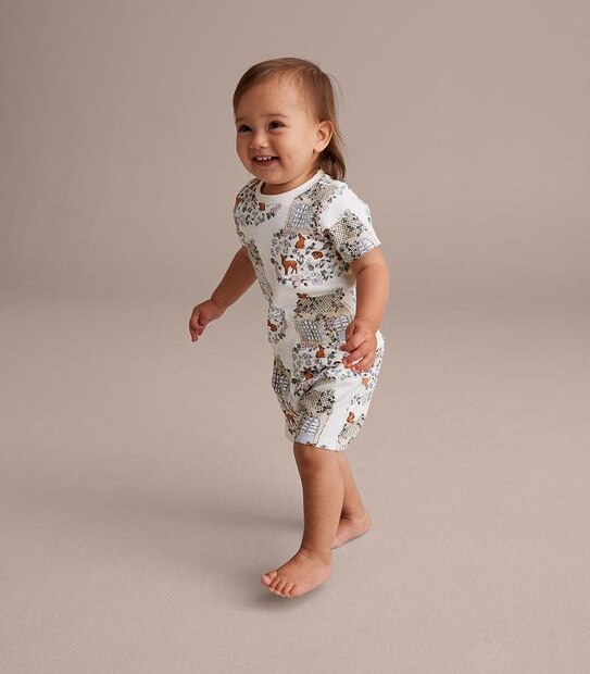 Baby Organic Cotton Cottage Pyjama Set 5 of 5
