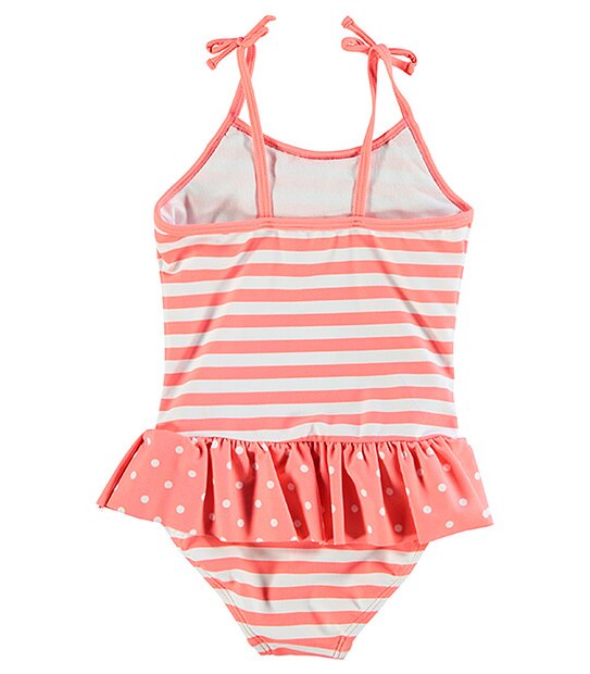 One Piece Stripe Spot Bathers