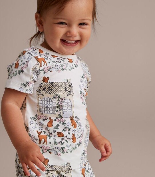 Baby Organic Cotton Cottage Pyjama Set 4 of 5