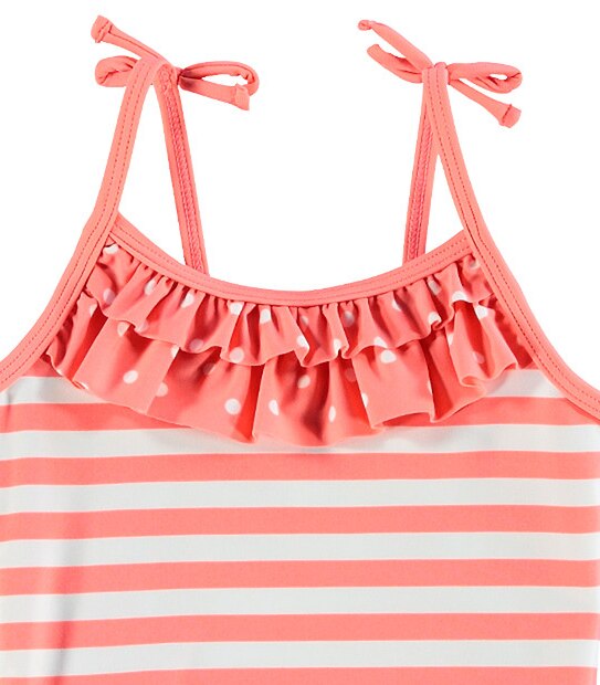 One Piece Stripe Spot Bathers