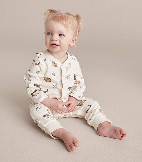 3 Pack Baby Organic Cotton Snap Coveralls