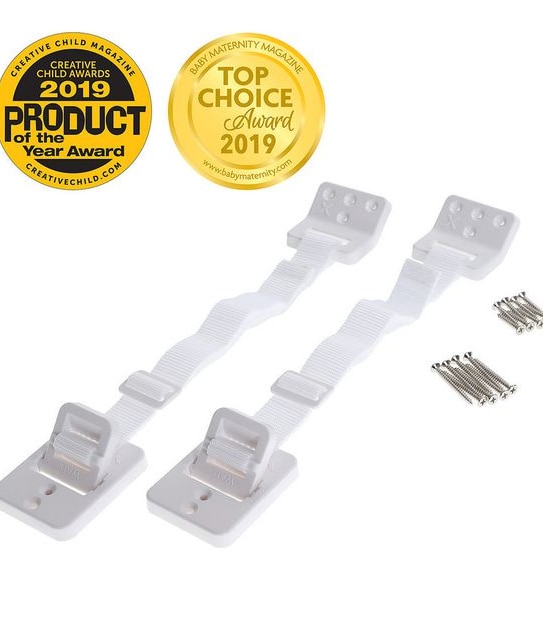 Dreambaby Hinged Furniture Anchors 2 Pack