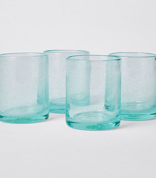 4 Pack Bubble Glass Tumblers