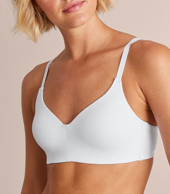 Target Cotton Wirefree T-Shirt Bra - White