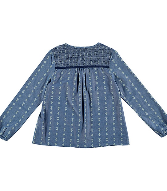 Shirred Yoke Top