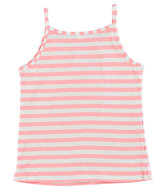 Stripe Strawberry Print Singlet Top