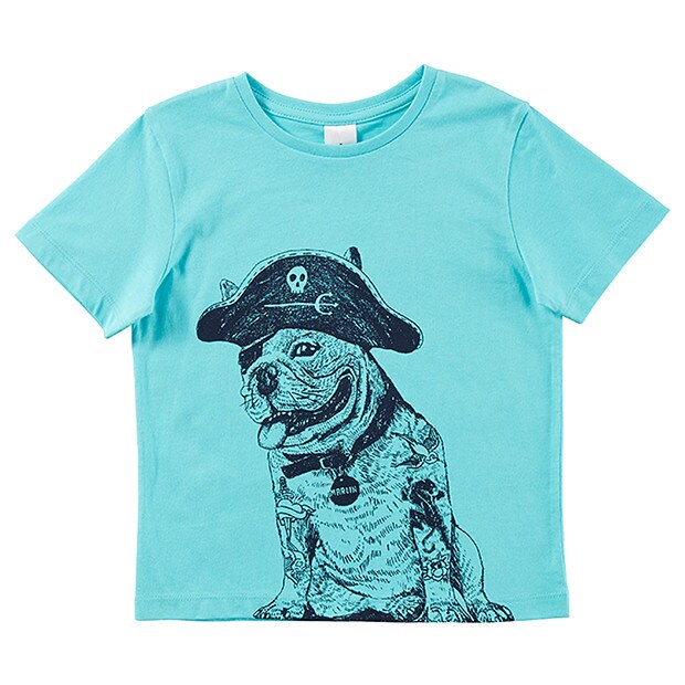 Boys' Short Sleeve Sea Dog Print T-Shirt