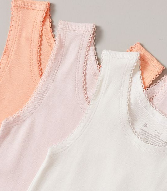 3 Pack Organic Cotton Singlets
