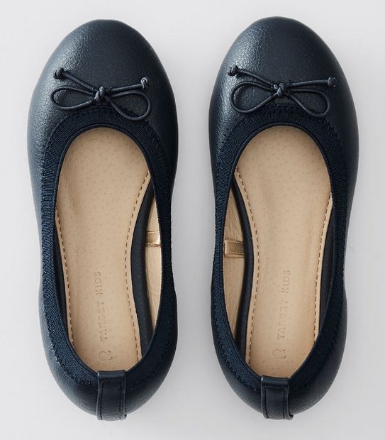 Junior Ballet Flat - Navy Blue