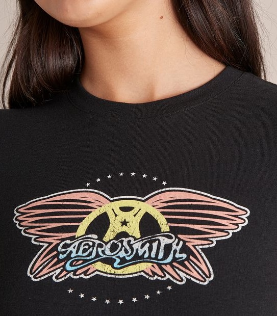 Licensed Aerosmith Baby Crop T-Shirt
