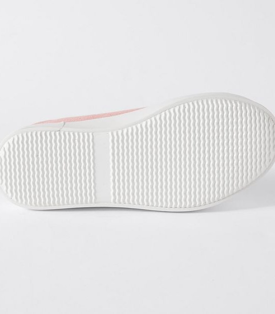 Junior Glitter Lace Up Sneaker - Pink