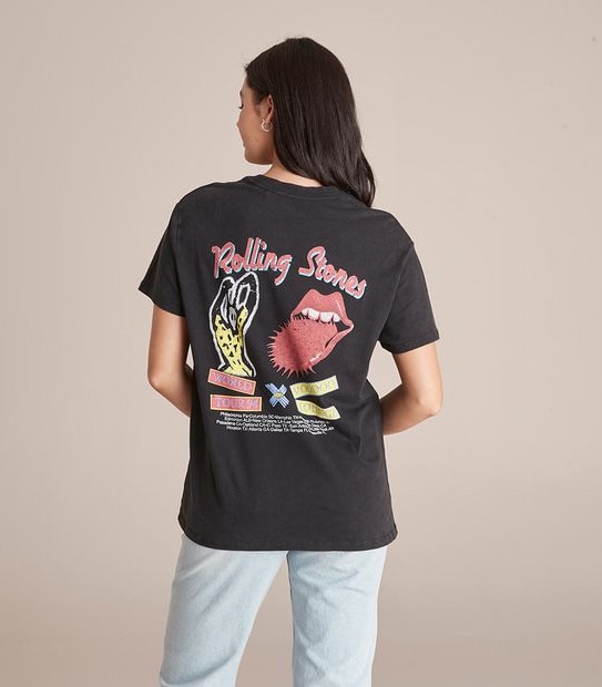 The Rolling Stones Crew Neck Boxy T-Shirt 2 of 6