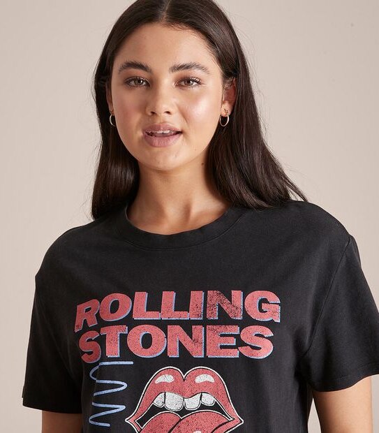 The Rolling Stones Crew Neck Boxy T-Shirt