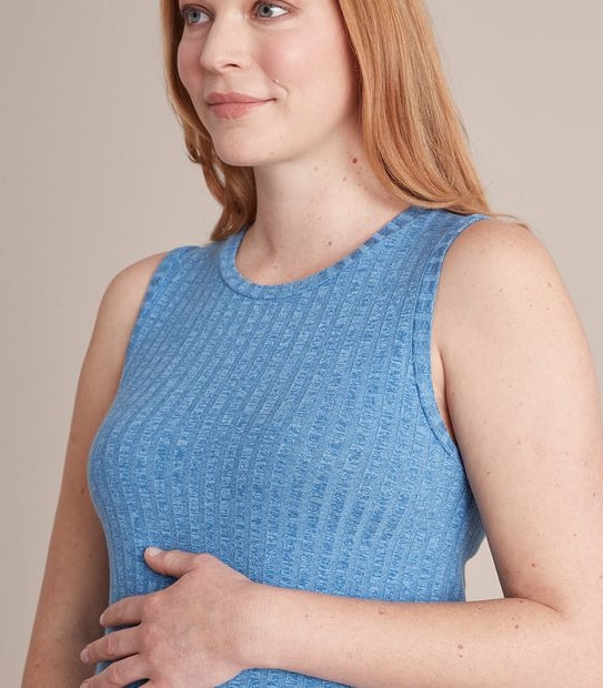 Maternity Bodycon Split Midi Dress
