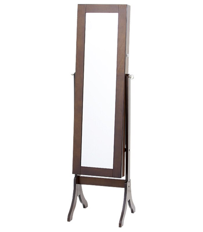Target Mirror Stand With Jewellery Compartment Walnut Target Australia