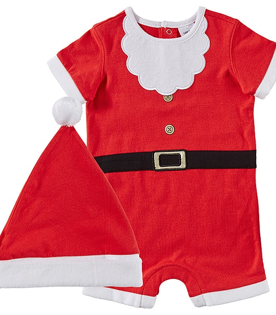 Santa Romper With Hat Set