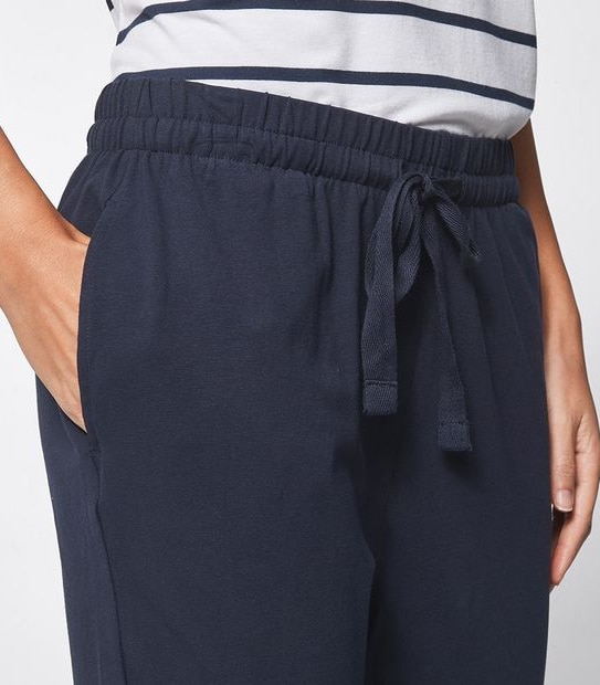 Organic Cotton Jersey Drop Crotch Pants