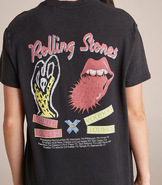 The Rolling Stones Crew Neck Boxy T-Shirt 6 of 6