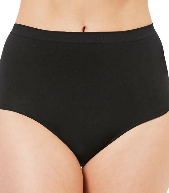 2 Pack Seamfree Full Briefs - Black