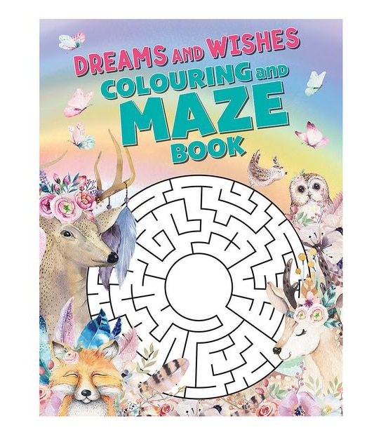 Dreams and Wishes Colouring and Maze Book