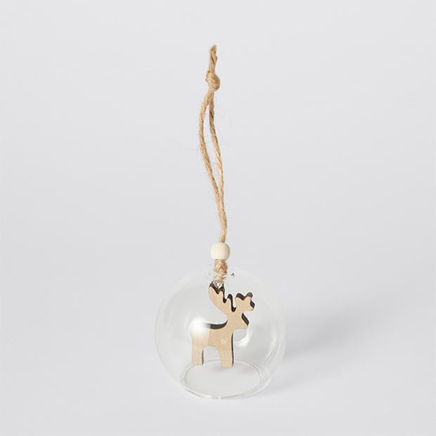 Winter Wonderland Christmas Glass Bauble Winter Wonderland Christmas Glass Bauble