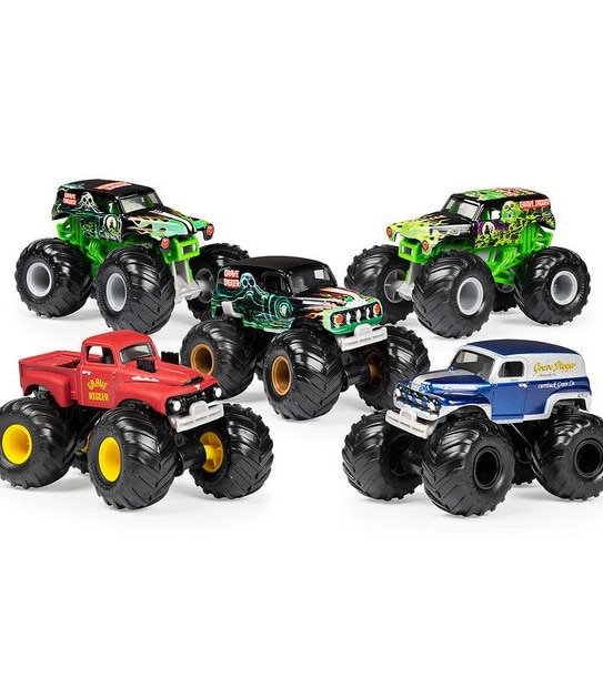 1:64 Grave Digger Evolution Retro Edition 5 Pack Exclusive