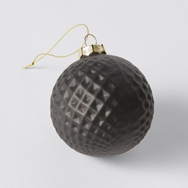 Mono Luxe Faceted Glass Bauble Mono Luxe Faceted Glass Bauble