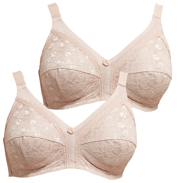 2 Pack Wirefree Bra - Skin, Style:T118W 2 Pack Wirefree Bra - Skin, Style:T118W