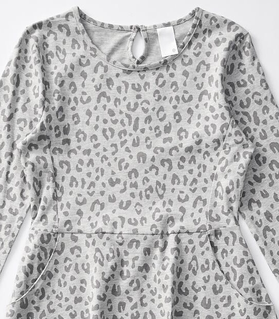 Leopard Print Skater Dress