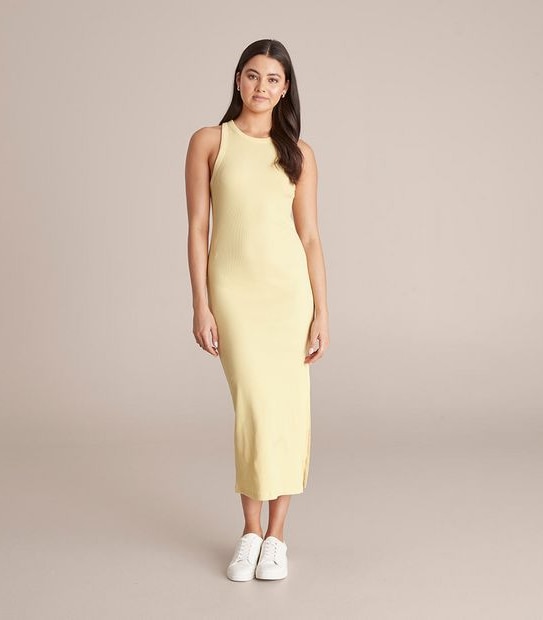 Lily Loves Rib Racer Midi Dress