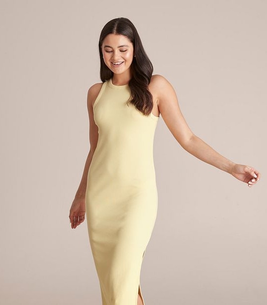 Lily Loves Rib Racer Midi Dress